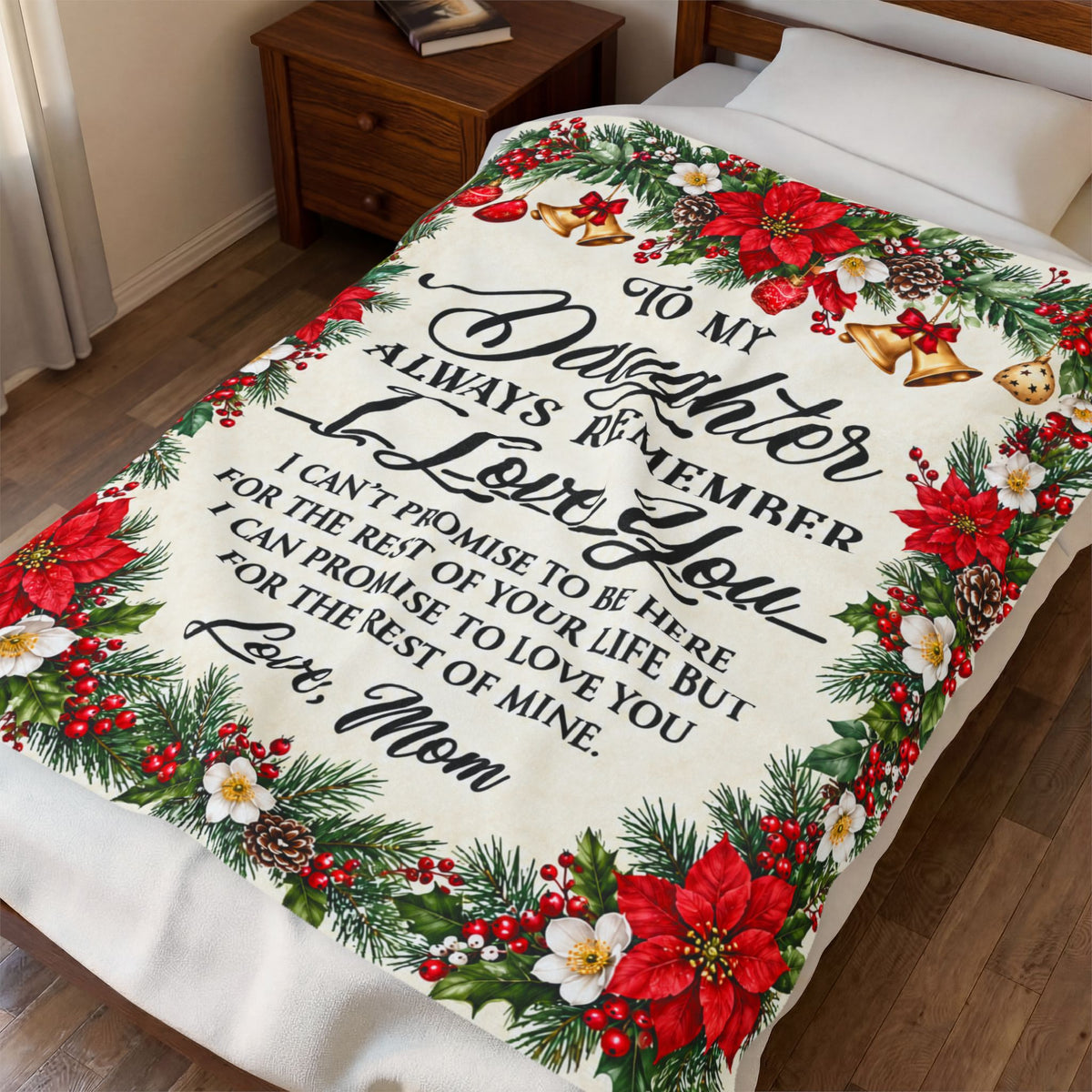 Daughter Christmas Blanket — Heartfelt Holiday Throw from Mom