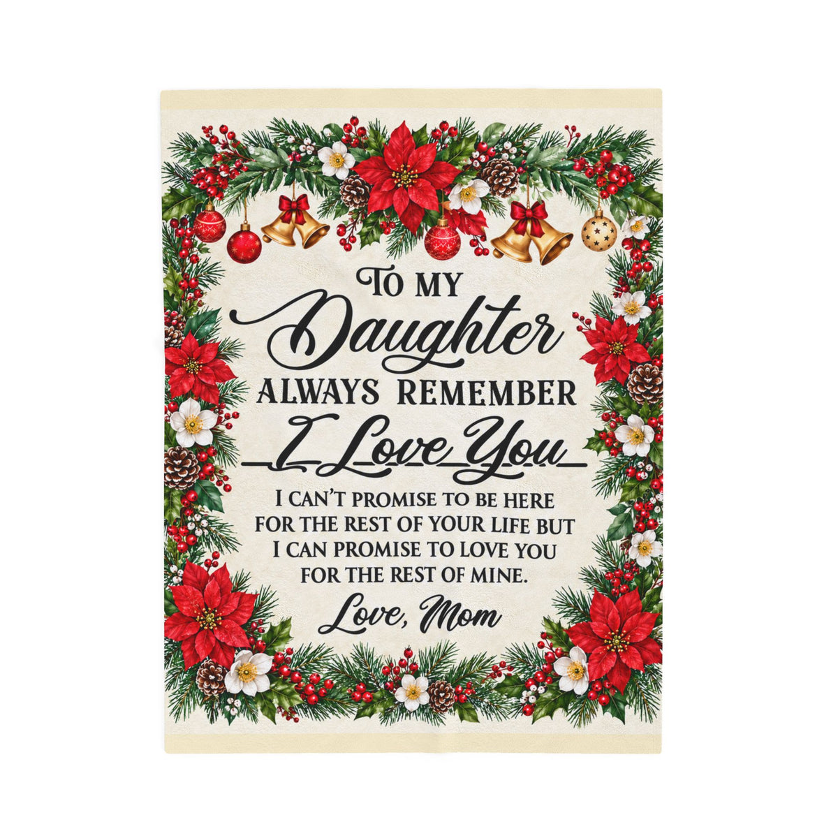 Daughter Christmas Blanket — Heartfelt Holiday Throw from Mom
