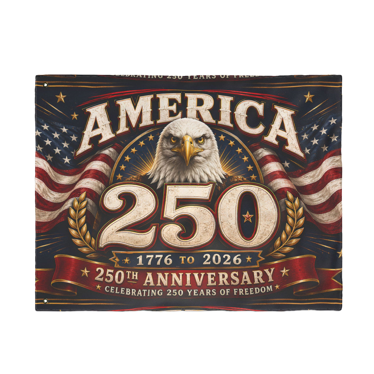America 250th Anniversary Eagle Flag – 1776–2026 Patriotic Double-Sided Banner