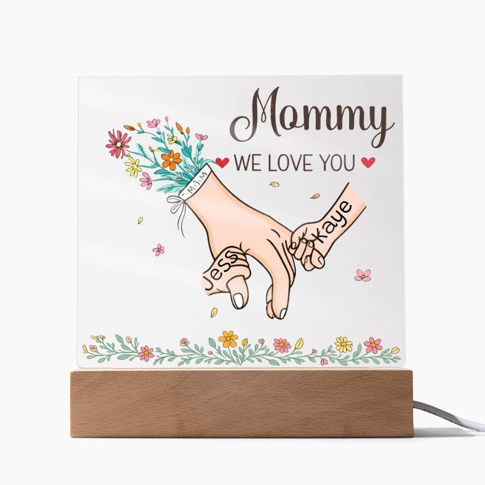 Personalized Mommy Plaque, "Personalize With Your Kids' Name "