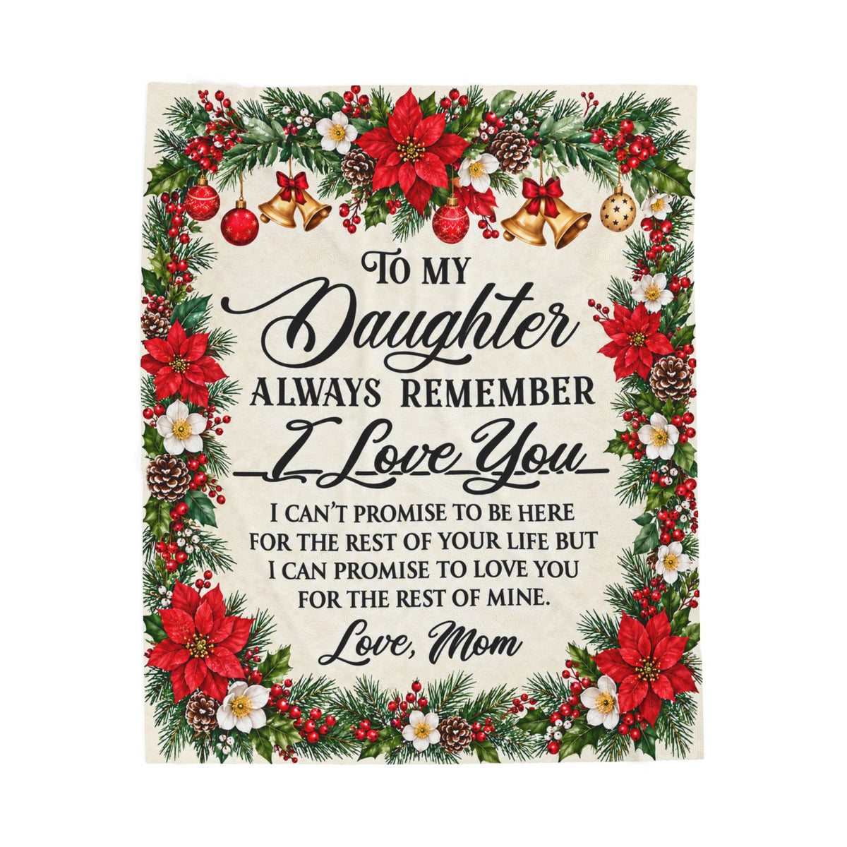 Daughter Christmas Blanket — Heartfelt Holiday Throw from Mom
