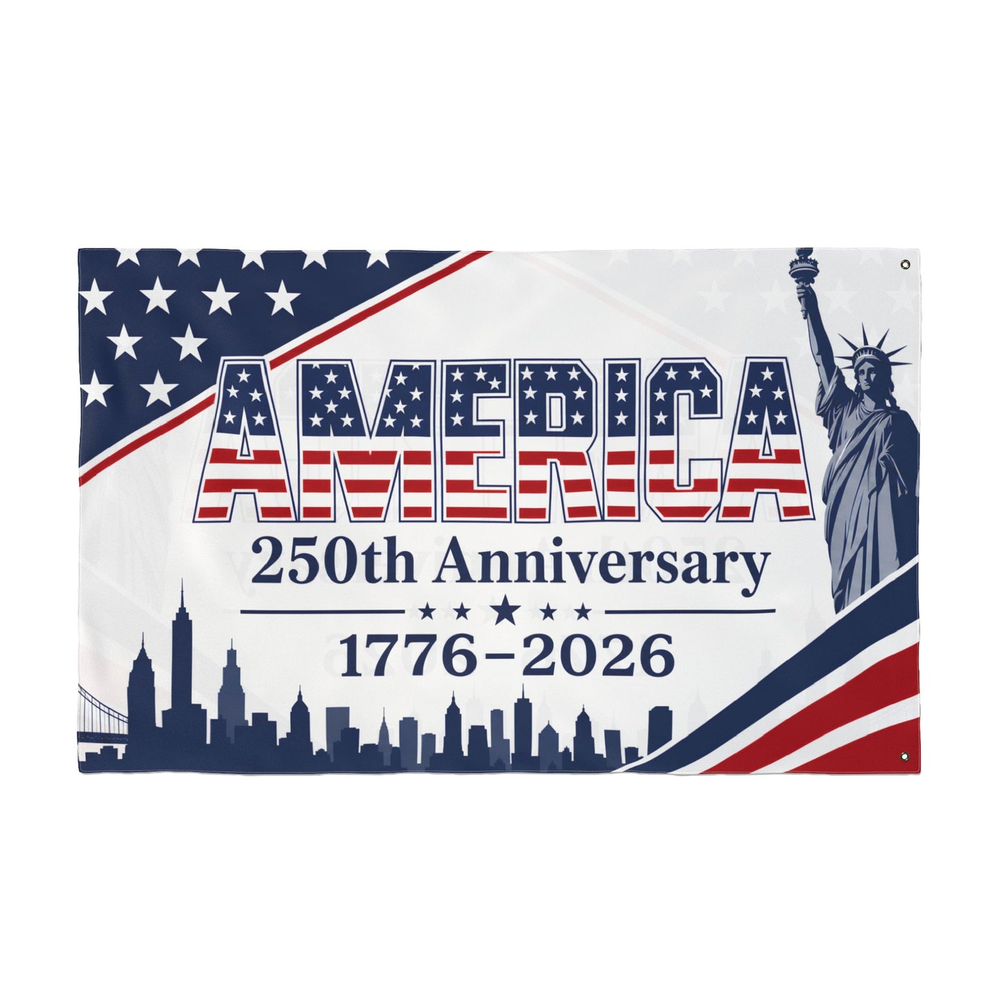 America 250th Anniversary Flag – 1776–2026 Double-Sided Patriotic Banner