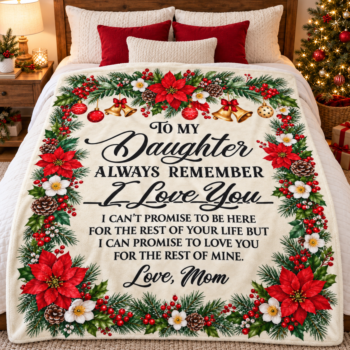 Daughter Christmas Blanket — Heartfelt Holiday Throw from Mom