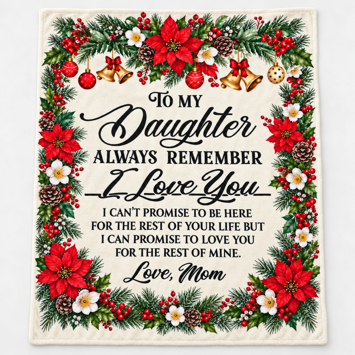 Daughter Christmas Blanket — Heartfelt Holiday Throw from Mom