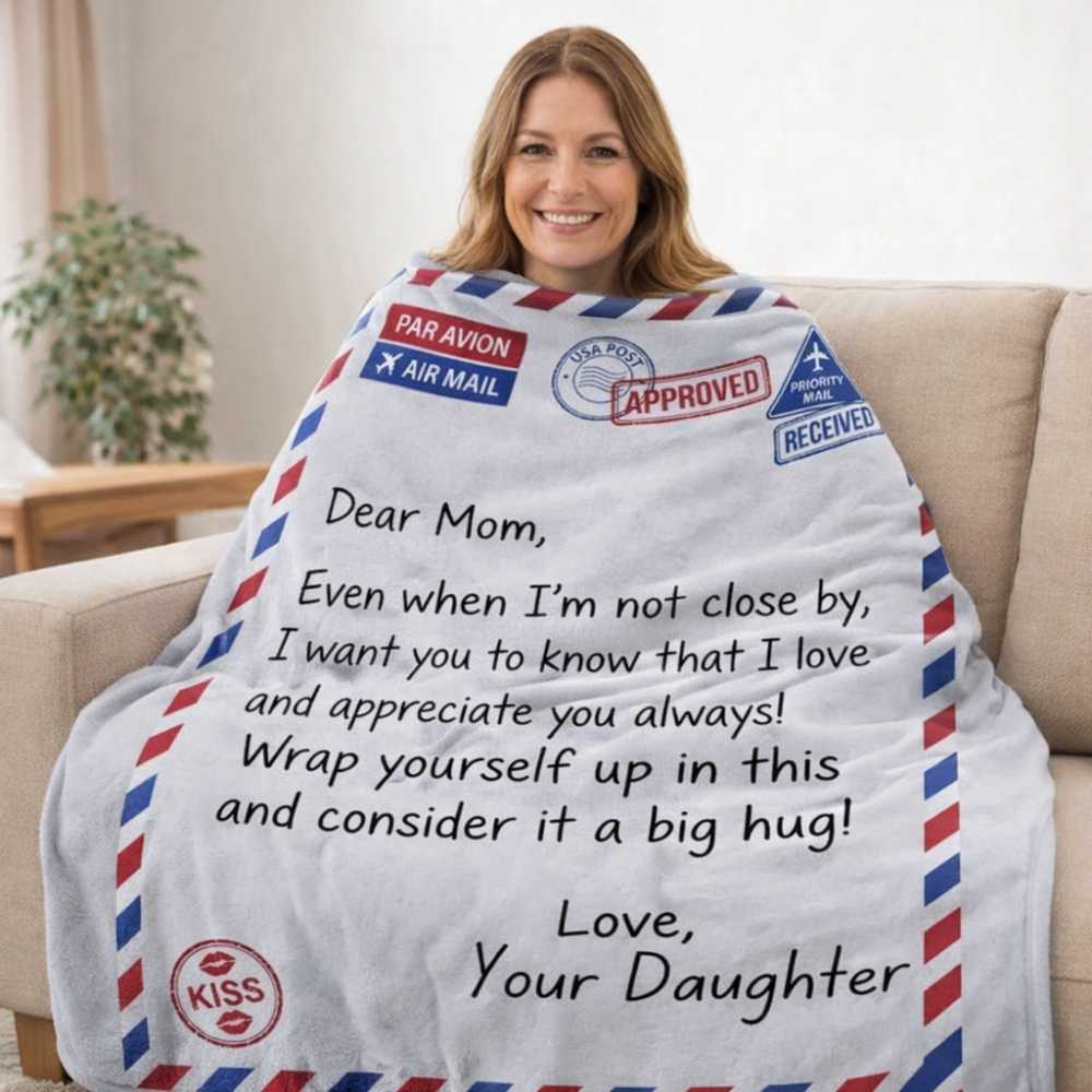 To My Mom- Cozy Blanket From Daughter