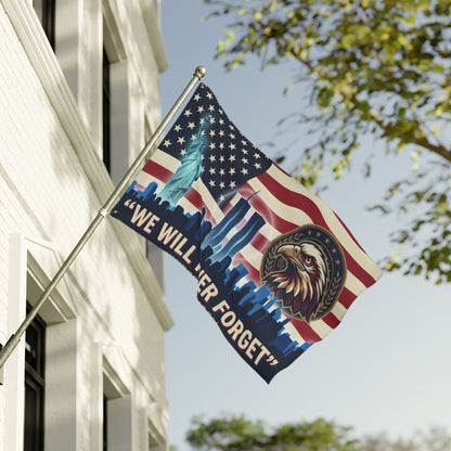 Never Forget 9/11 Memorial Double-Sided Flag