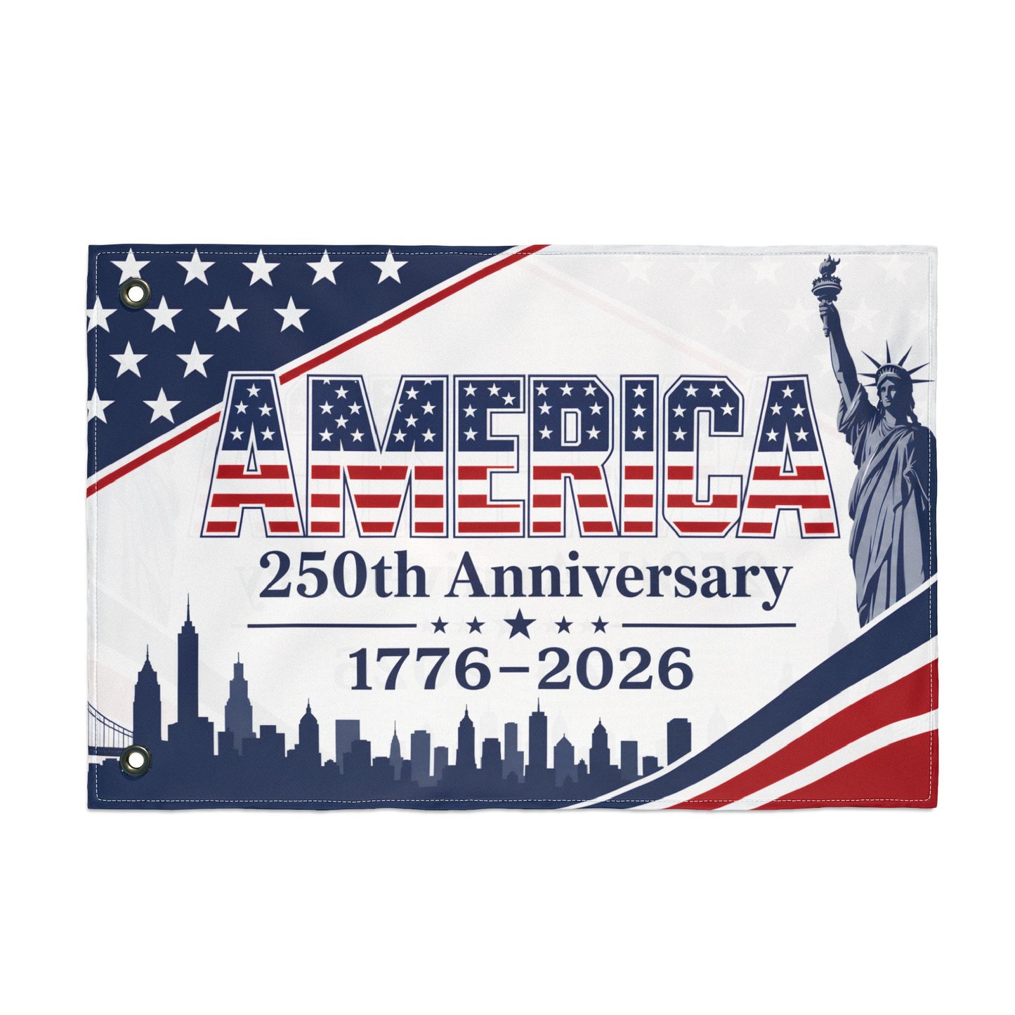 America 250th Anniversary Flag – 1776–2026 Double-Sided Patriotic Banner