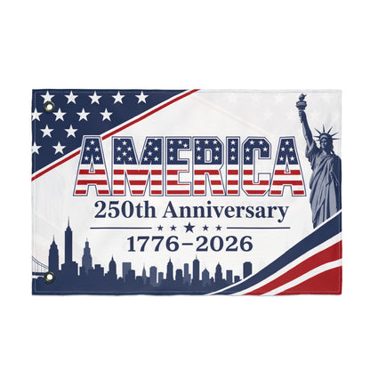 America 250th Anniversary Flag – 1776–2026 Double-Sided Patriotic Banner
