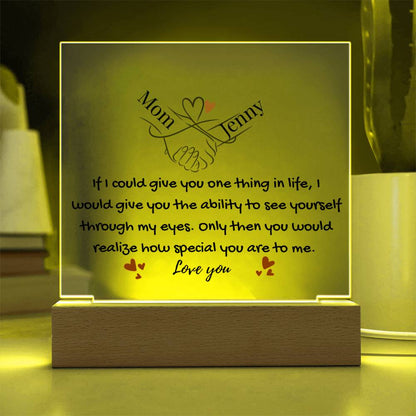 To My Daughter- You Mean Everything  To Me Light-Up Plaque