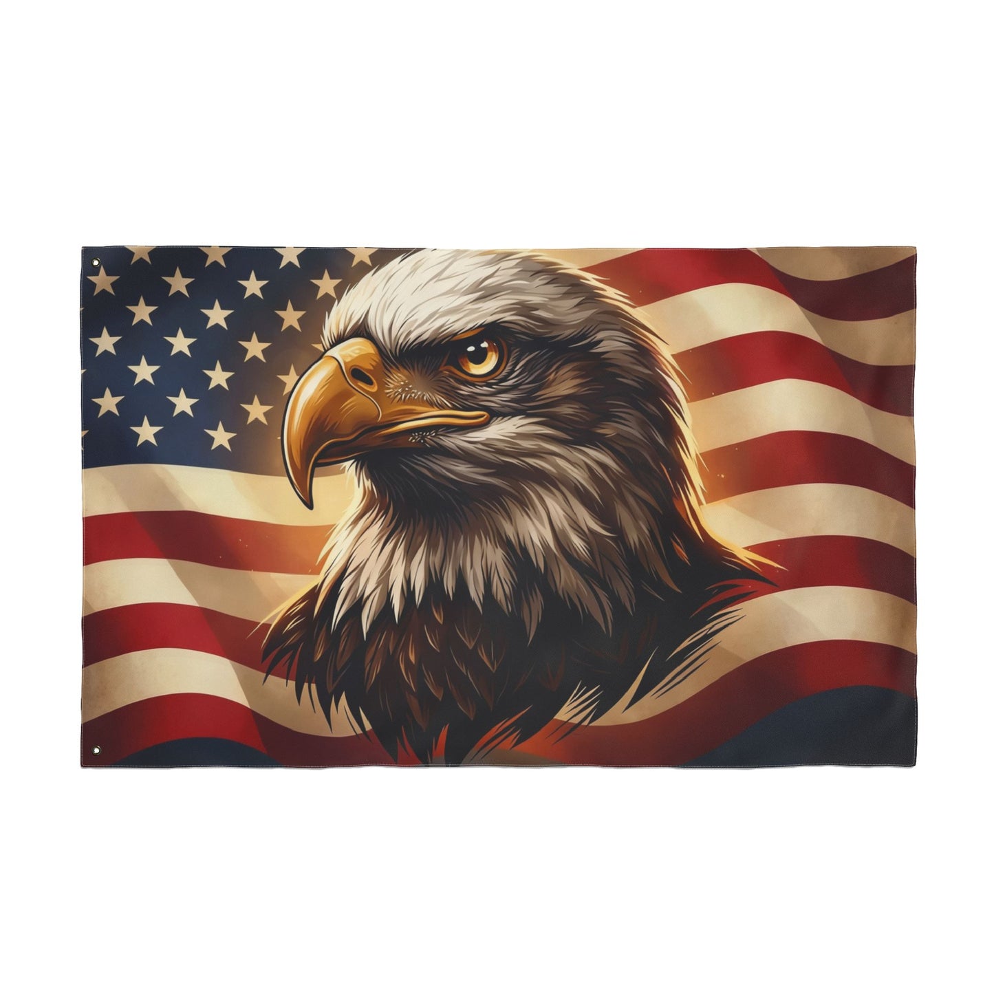 American Eagle Patriotic Flag — Double-Sided Outdoor Display