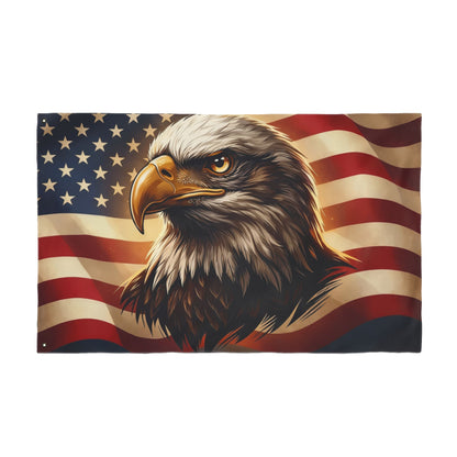 American Eagle Patriotic Flag — Double-Sided Outdoor Display