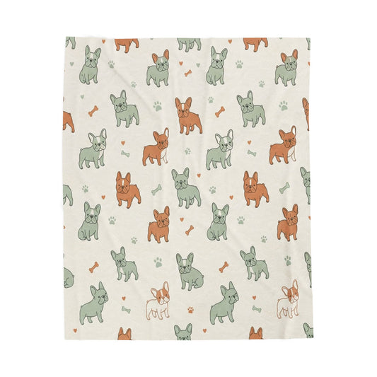 French Bulldog Dog Mom Snuggle Blanket (50x60)