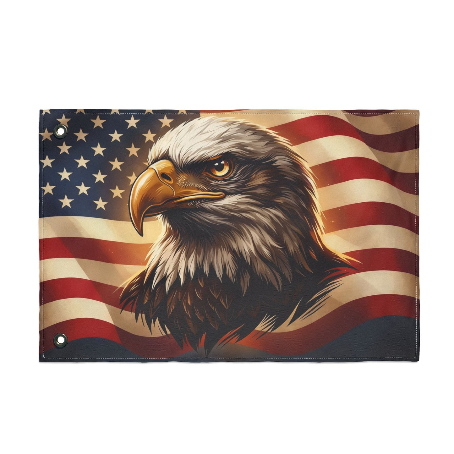 American Eagle Patriotic Flag — Double-Sided Outdoor Display