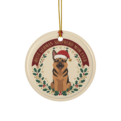 Best German Shepherd Mom Ever Christmas Ornament — 2026 Breed-Specific Dog Mom Keepsake