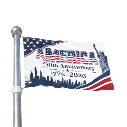 America 250th Anniversary Flag – 1776–2026 Double-Sided Patriotic Banner