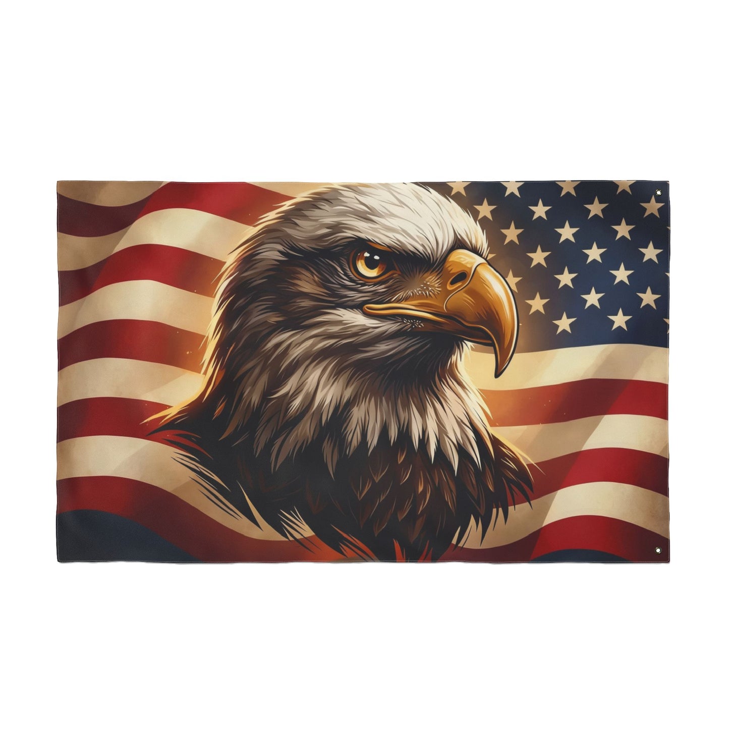 American Eagle Patriotic Flag — Double-Sided Outdoor Display