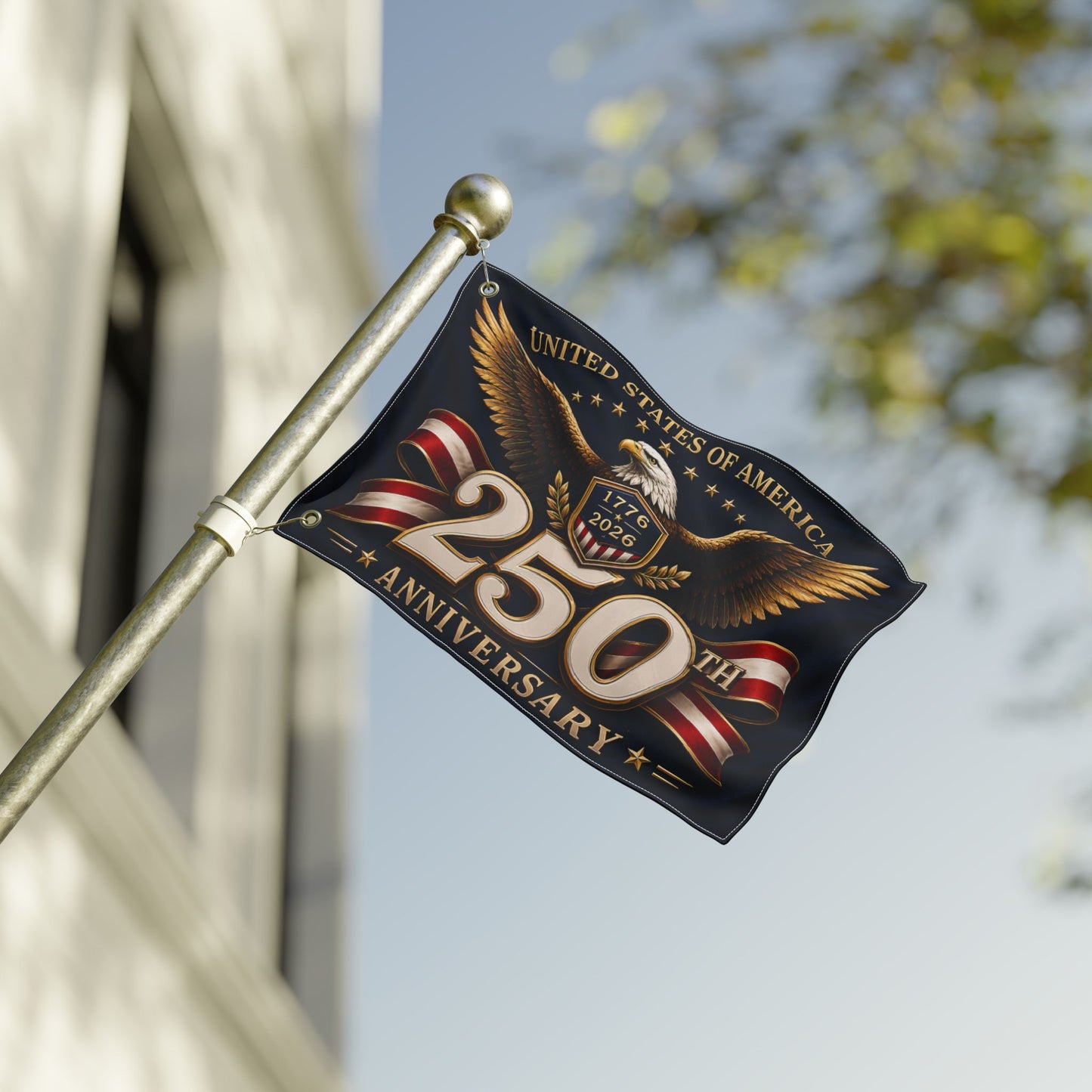 250th Anniversary U.S. Flag — Double-Sided Patriotic Eagle Banner (1776–2026)