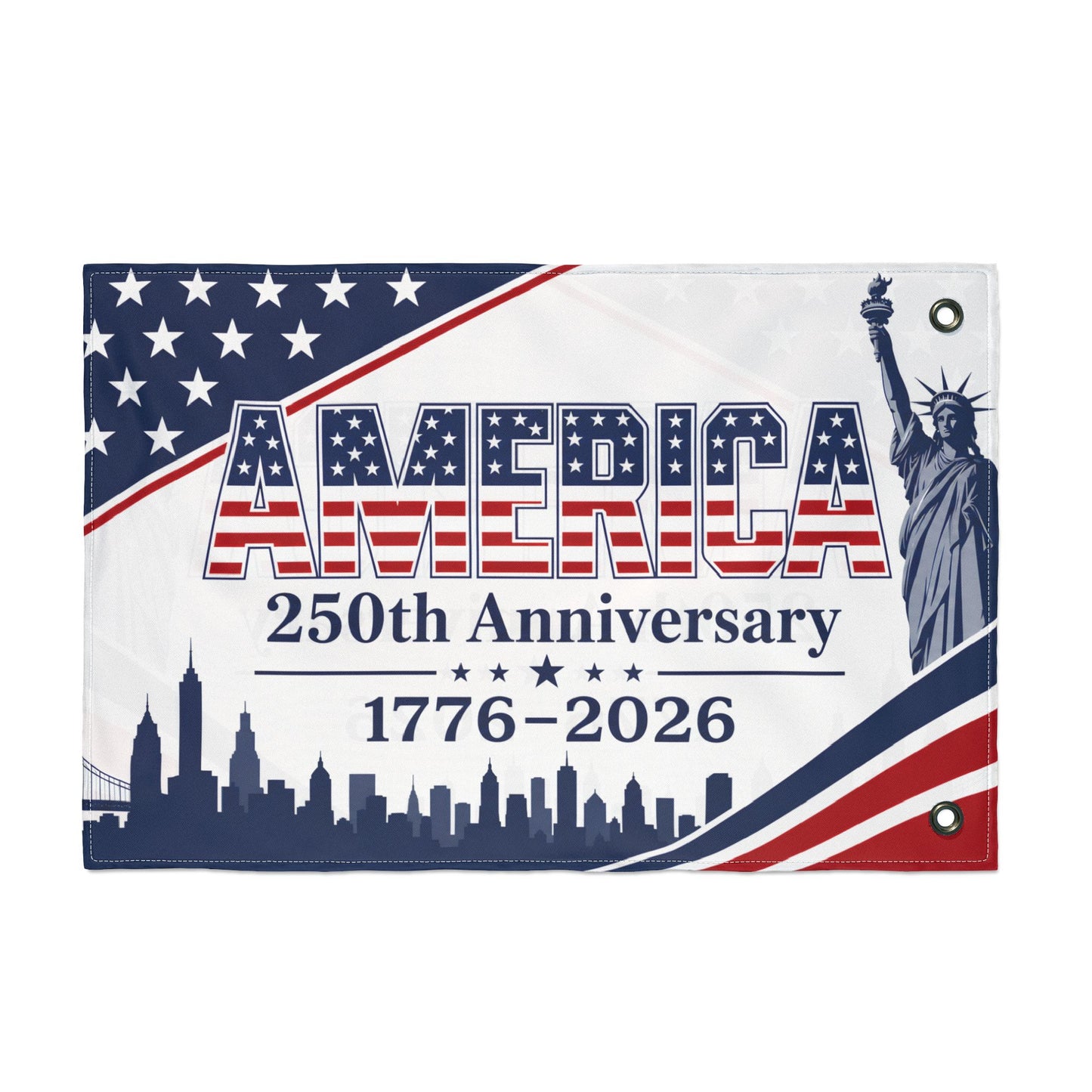 America 250th Anniversary Flag – 1776–2026 Double-Sided Patriotic Banner
