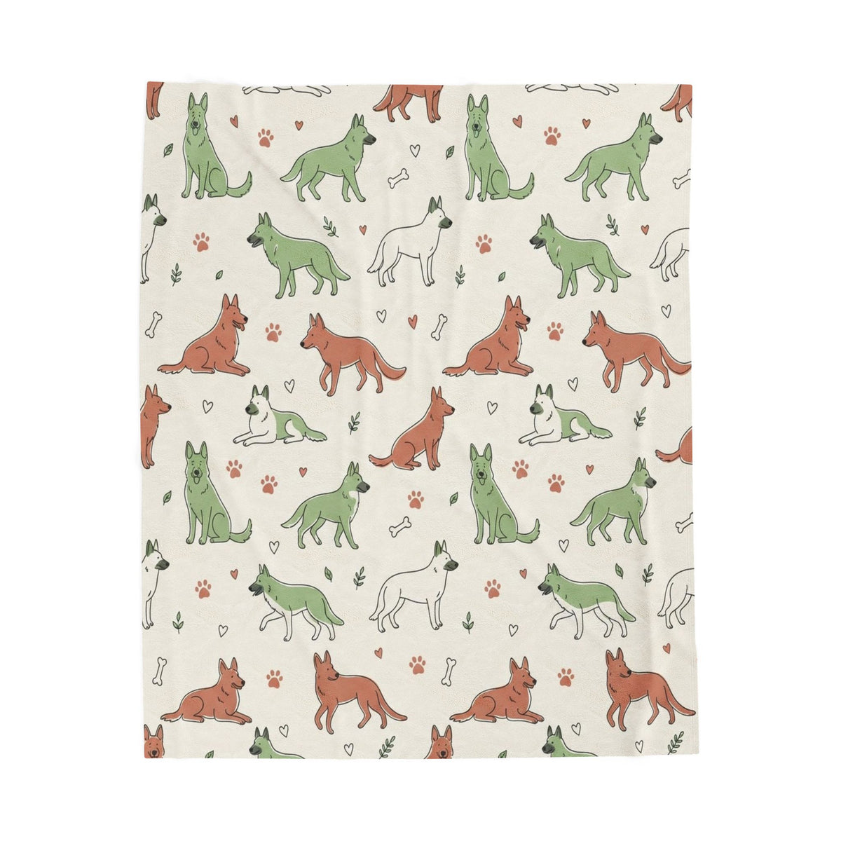 German Shepherd Dog Mom Snuggle Blanket (50x60)