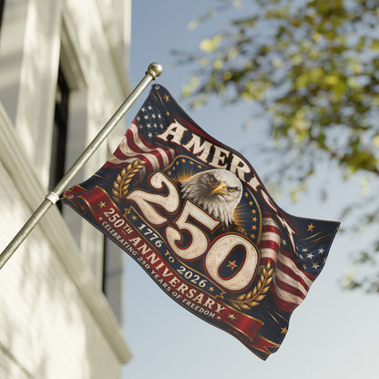 America 250th Anniversary Eagle Flag – 1776–2026 Patriotic Double-Sided Banner