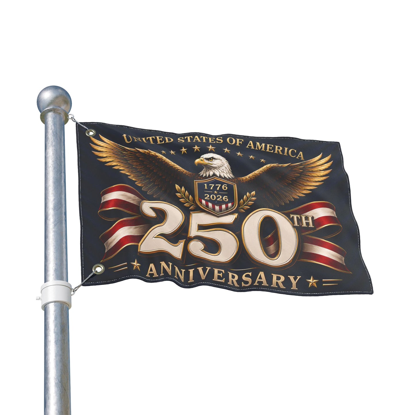250th Anniversary U.S. Flag — Double-Sided Patriotic Eagle Banner (1776–2026)