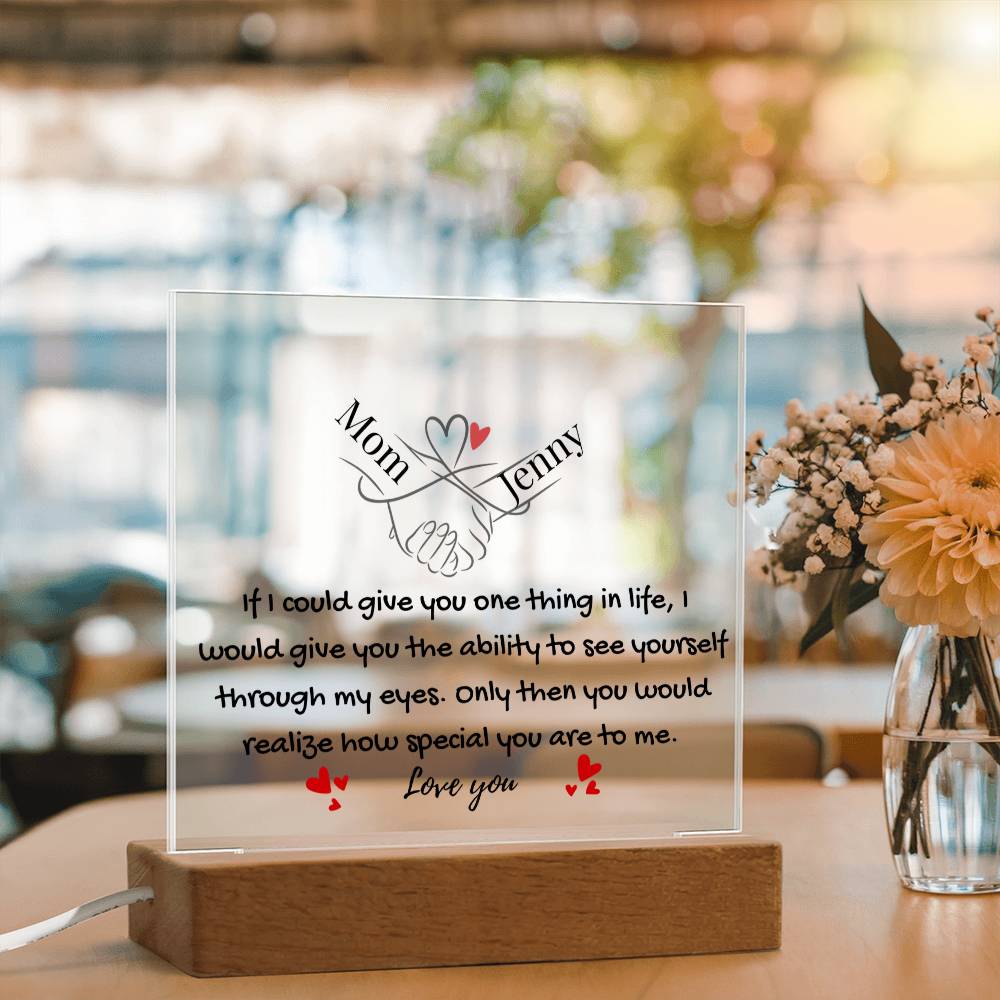 To My Daughter- You Mean Everything  To Me Light-Up Plaque