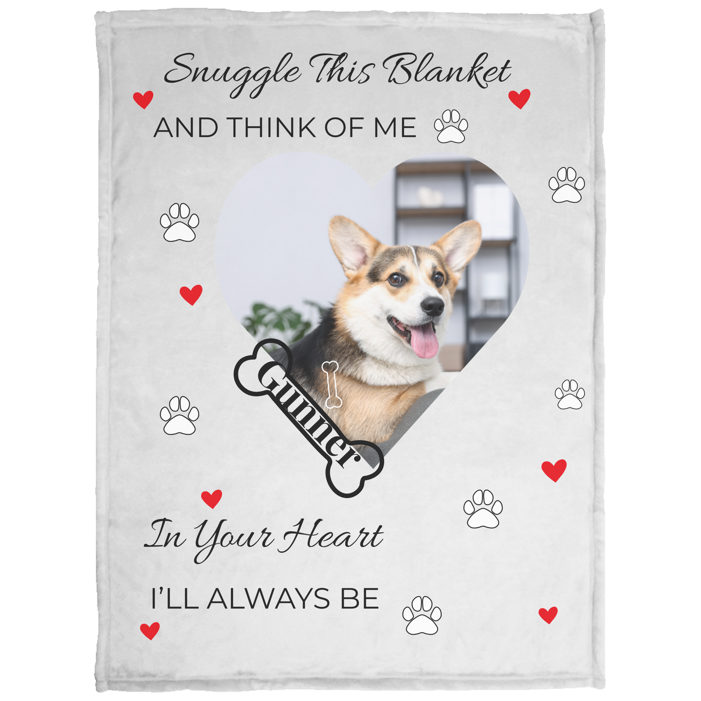 Keep Their Memory Close Forever Custom Dog Memorial Blanket