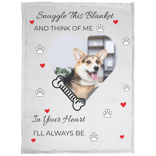 Keep Their Memory Close Forever Custom Dog Memorial Blanket