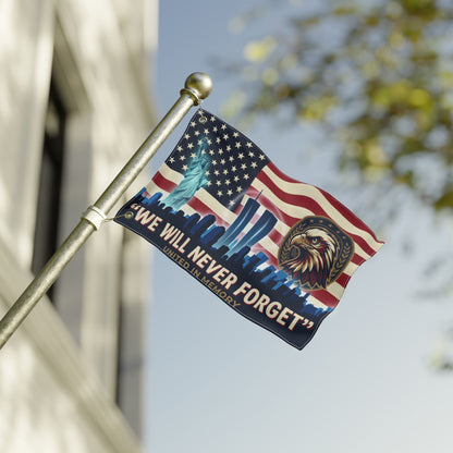 Never Forget 9/11 Memorial Double-Sided Flag
