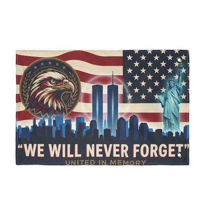 Never Forget 9/11 Memorial Double-Sided Flag