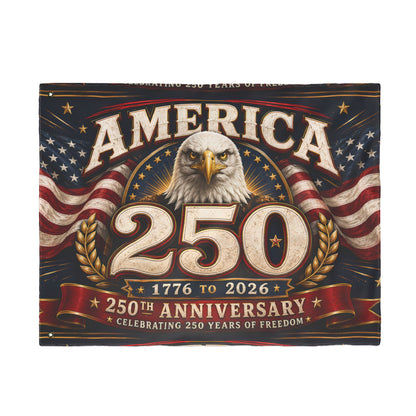 America 250th Anniversary Eagle Flag – 1776–2026 Patriotic Double-Sided Banner