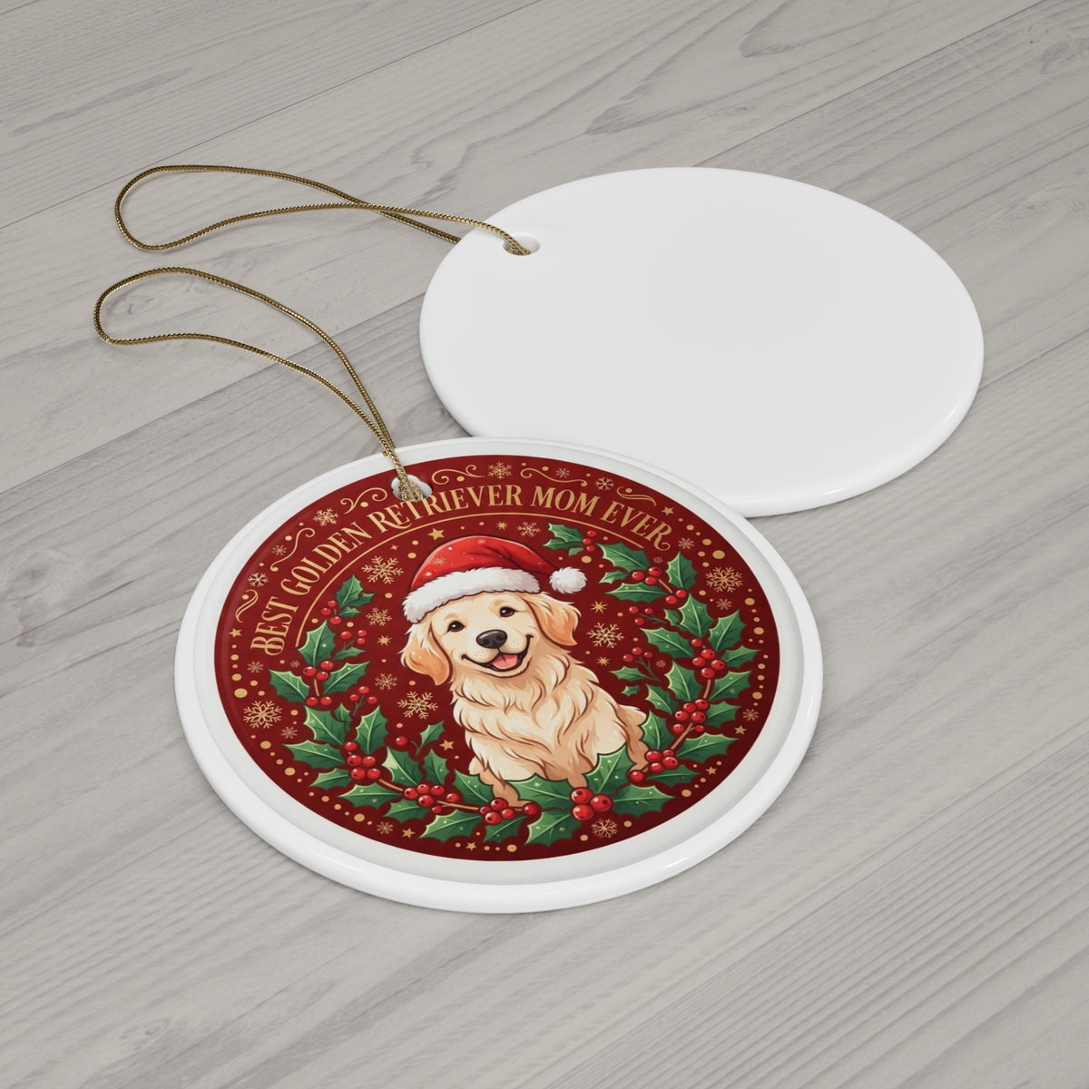 Best Golden Retriever Mom Ever Christmas Ornament — 2026 Breed-Specific Dog Mom Keepsake