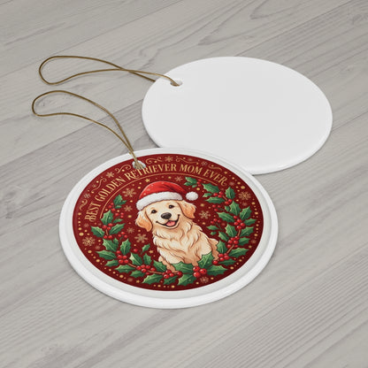Best Golden Retriever Mom Ever Christmas Ornament — 2026 Breed-Specific Dog Mom Keepsake