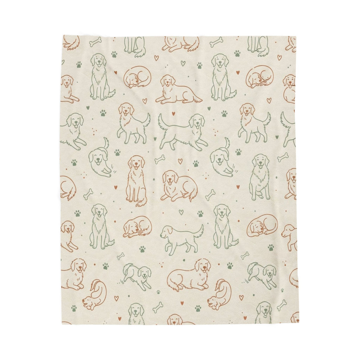 Golden Retriever Dog Mom Snuggle Blanket (50x60)