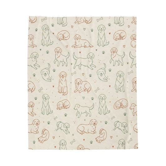 Golden Retriever Dog Mom Snuggle Blanket (50x60)