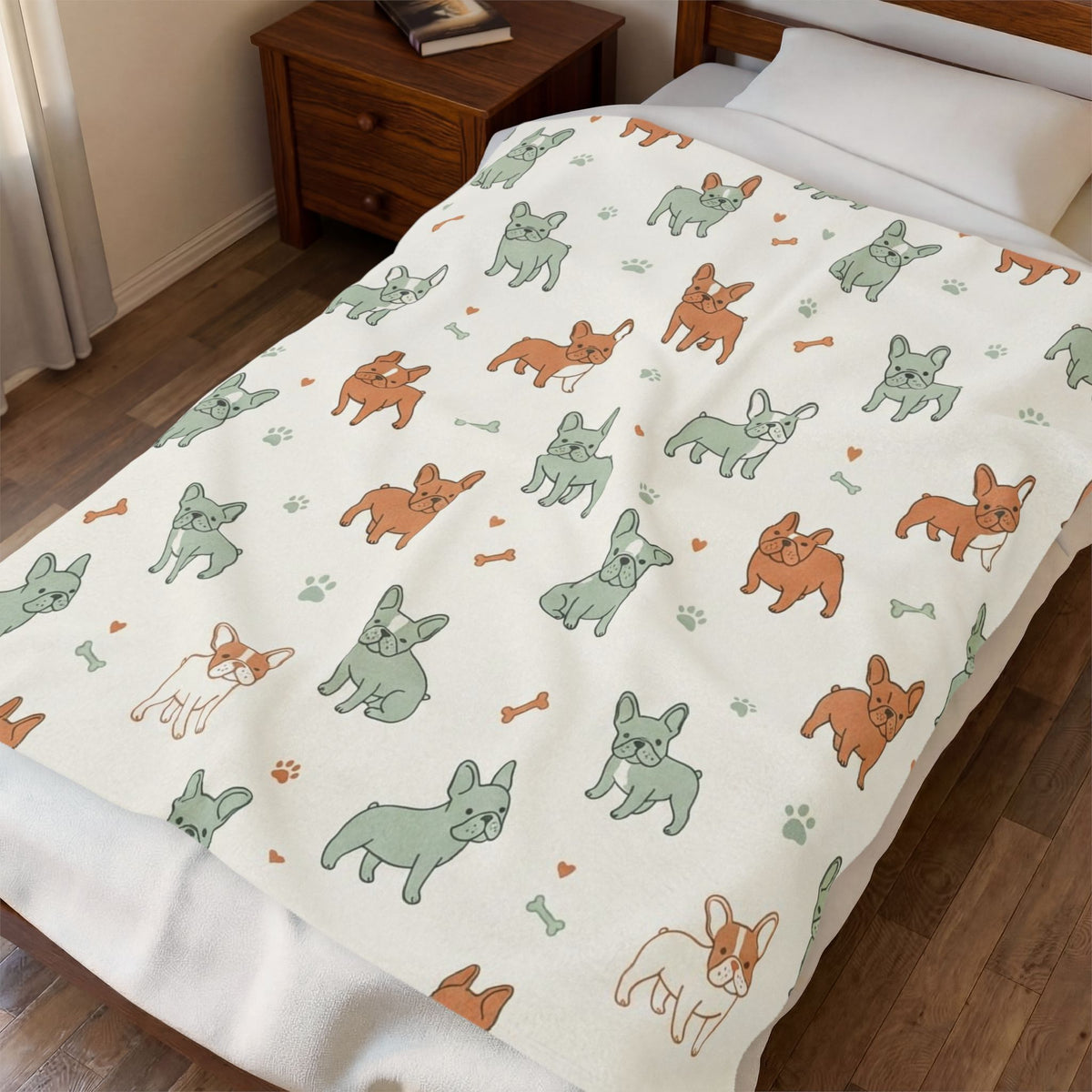 French Bulldog Dog Mom Snuggle Blanket (50x60)