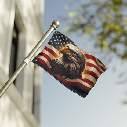 American Eagle Patriotic Flag — Double-Sided Outdoor Display