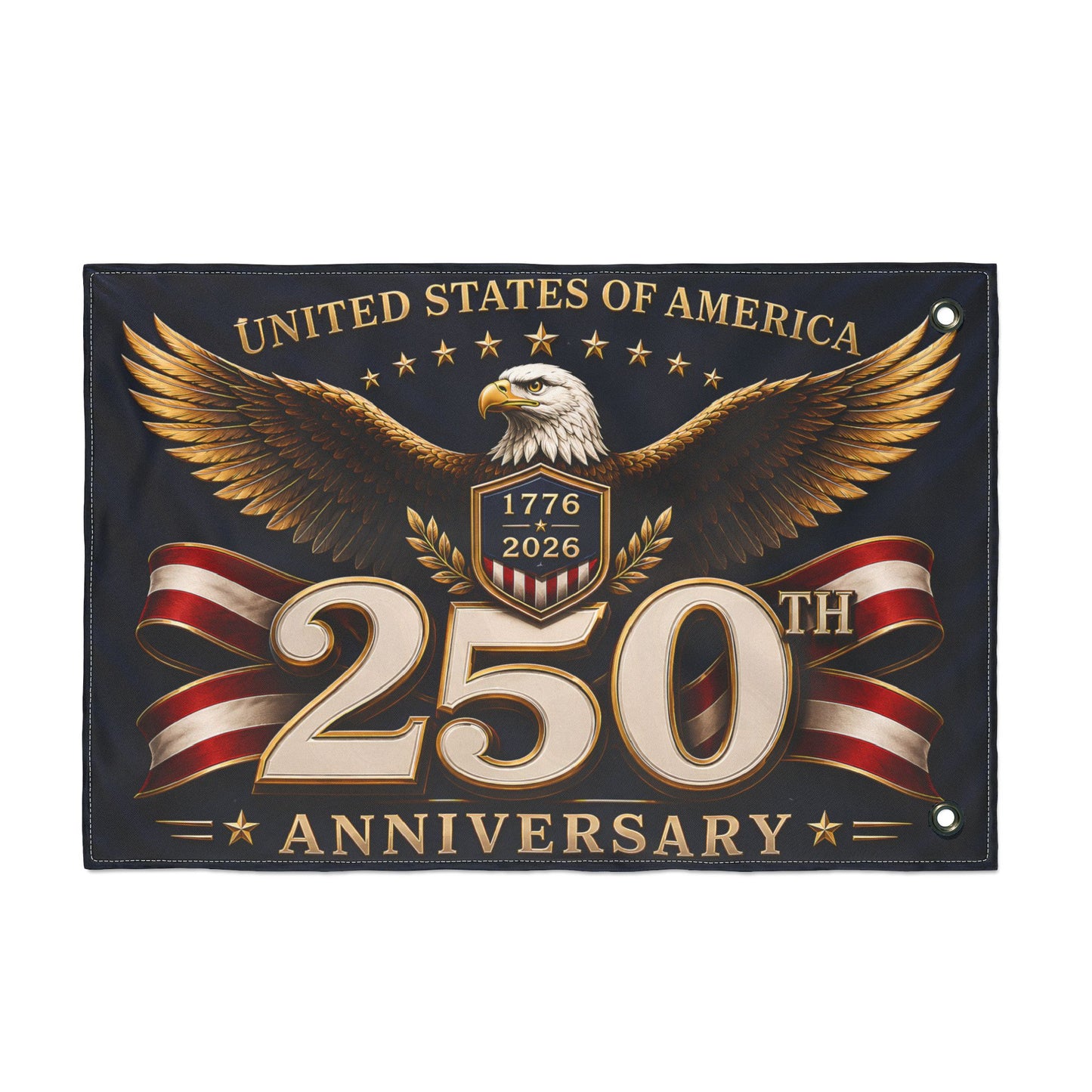 250th Anniversary U.S. Flag — Double-Sided Patriotic Eagle Banner (1776–2026)