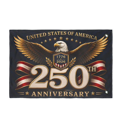 250th Anniversary U.S. Flag — Double-Sided Patriotic Eagle Banner (1776–2026)