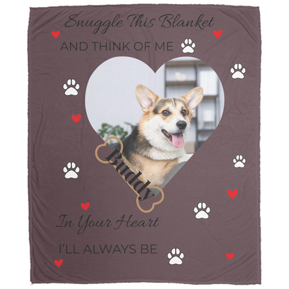 Keep Their Memory Close Forever Custom Dog Memorial Blanket