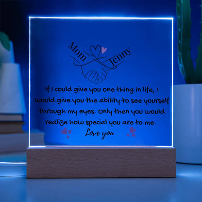 To My Daughter- You Mean Everything  To Me Light-Up Plaque