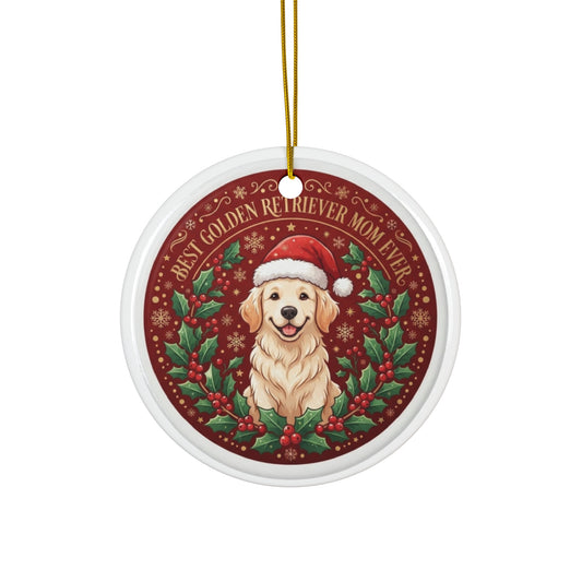 Best Golden Retriever Mom Ever Christmas Ornament — 2026 Breed-Specific Dog Mom Keepsake