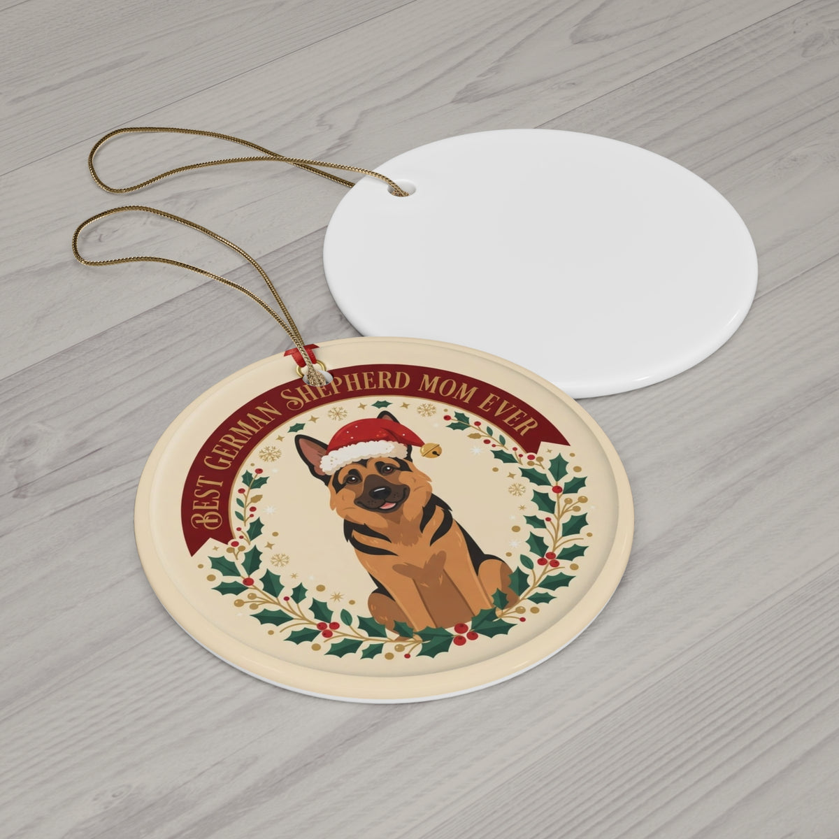 Best German Shepherd Mom Ever Christmas Ornament — 2026 Breed-Specific Dog Mom Keepsake