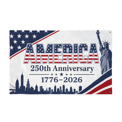 America 250th Anniversary Flag – 1776–2026 Double-Sided Patriotic Banner
