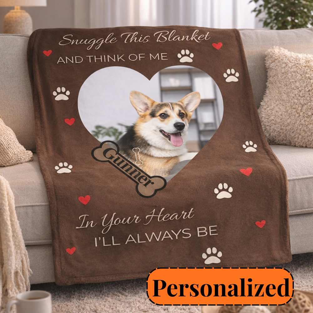 Keep Their Memory Close Forever Custom Dog Memorial Blanket