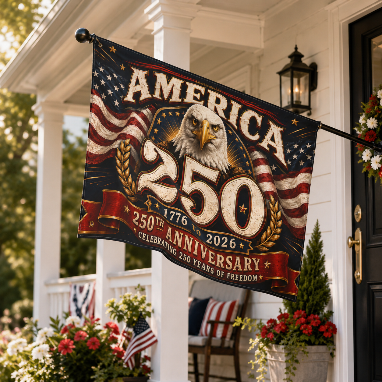 America’s 250th Anniversary Eagle Flag for Proud Patriots