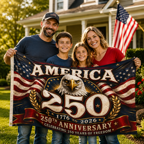 America’s 250th Anniversary Eagle Flag for Proud Patriots