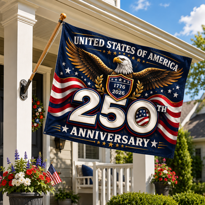 America 250th Anniversary Double-Sided Eagle Flag