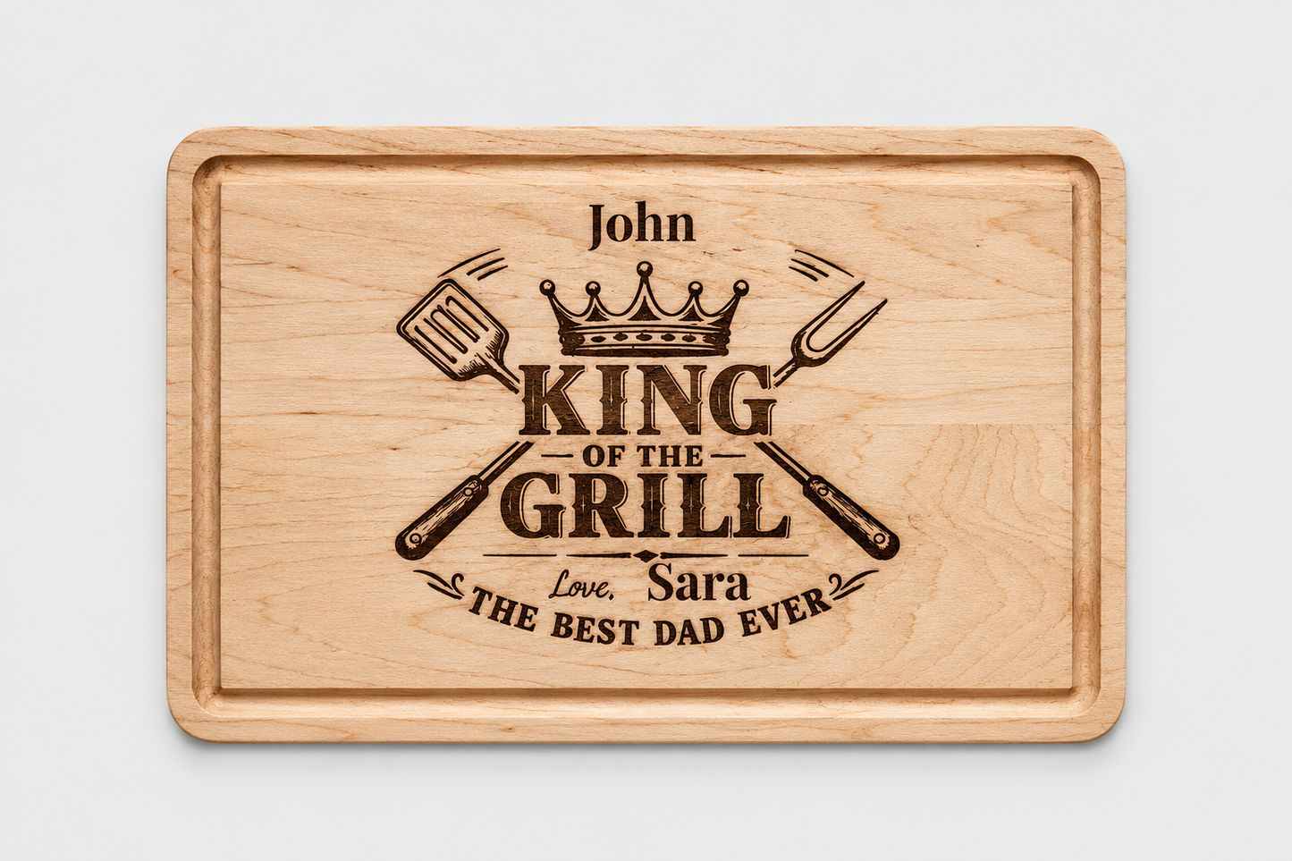 Custom Dad Grilling Cutting Board Father's Day Gift