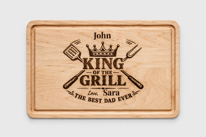 Custom Dad Grilling Cutting Board Father's Day Gift